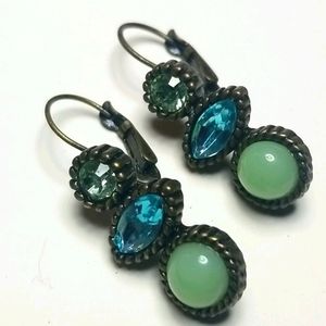Multi color Gem stone Earrings
